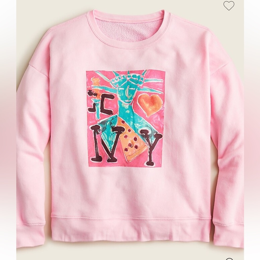 Rare Limited-edition Katherine Bernhardt X J.Crew crewneck sweatshirt